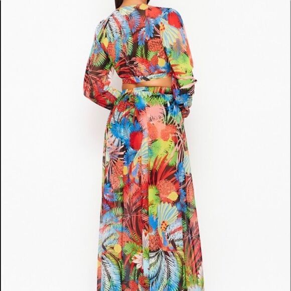 Tropical Maxi Skirt Set - Picture 3 of 11